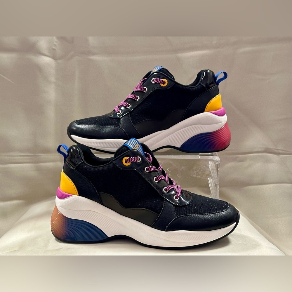 Aldo Black and Pink Women's Sneakers
